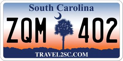 SC license plate ZQM402