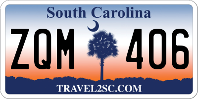 SC license plate ZQM406