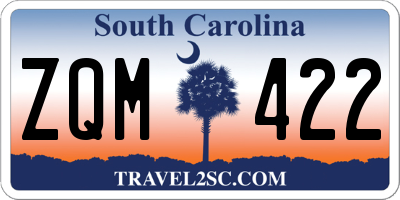 SC license plate ZQM422