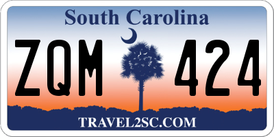 SC license plate ZQM424
