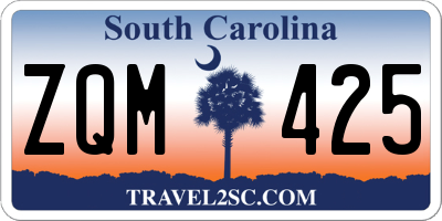 SC license plate ZQM425