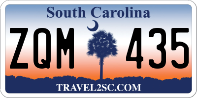 SC license plate ZQM435