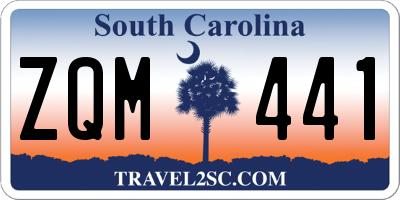 SC license plate ZQM441