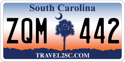 SC license plate ZQM442