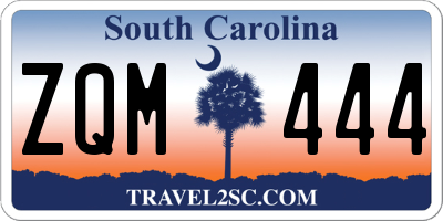 SC license plate ZQM444