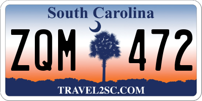 SC license plate ZQM472