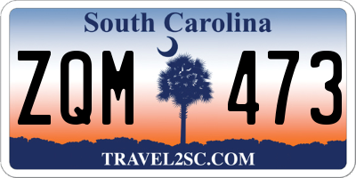 SC license plate ZQM473