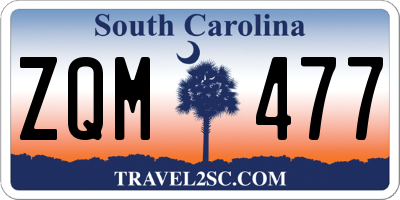 SC license plate ZQM477