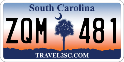 SC license plate ZQM481