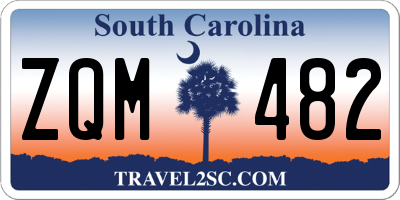 SC license plate ZQM482