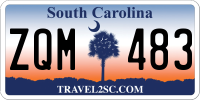 SC license plate ZQM483