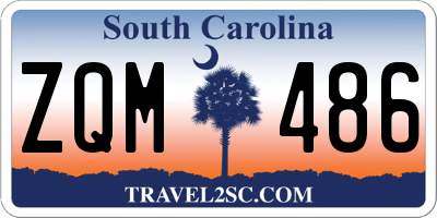 SC license plate ZQM486