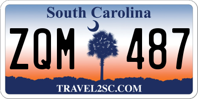 SC license plate ZQM487