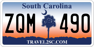 SC license plate ZQM490