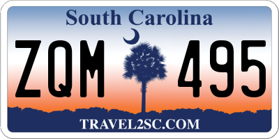 SC license plate ZQM495