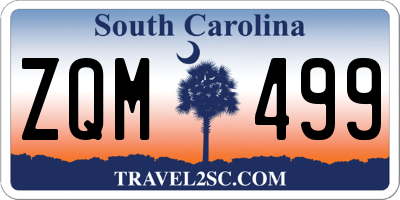 SC license plate ZQM499