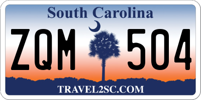 SC license plate ZQM504