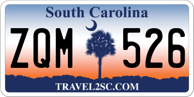 SC license plate ZQM526