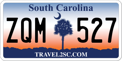 SC license plate ZQM527