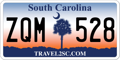 SC license plate ZQM528