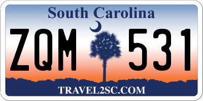 SC license plate ZQM531
