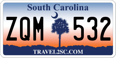 SC license plate ZQM532