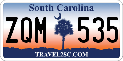 SC license plate ZQM535