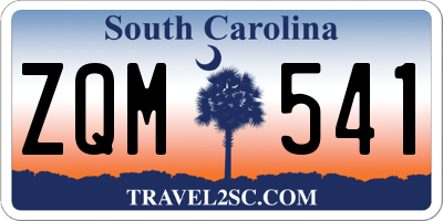SC license plate ZQM541