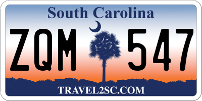 SC license plate ZQM547