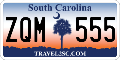 SC license plate ZQM555