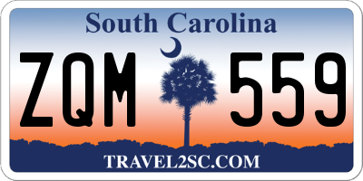 SC license plate ZQM559