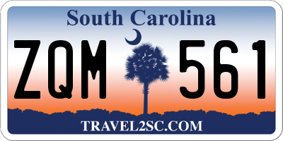 SC license plate ZQM561