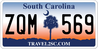 SC license plate ZQM569