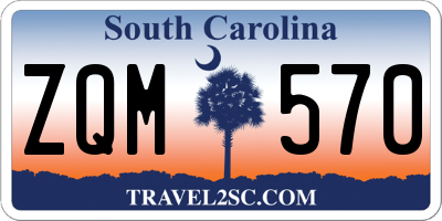SC license plate ZQM570