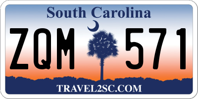 SC license plate ZQM571