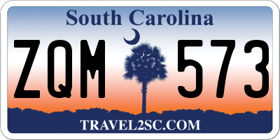 SC license plate ZQM573