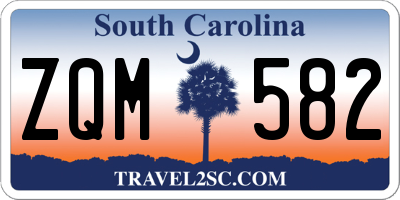 SC license plate ZQM582