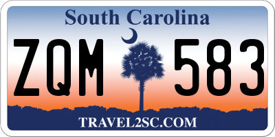 SC license plate ZQM583