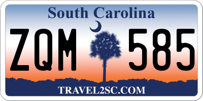 SC license plate ZQM585