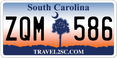 SC license plate ZQM586