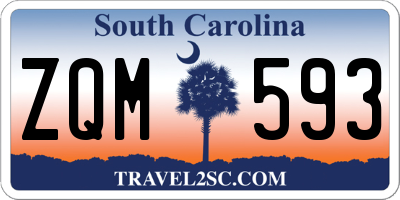 SC license plate ZQM593