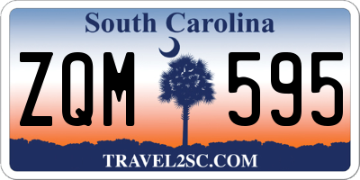 SC license plate ZQM595
