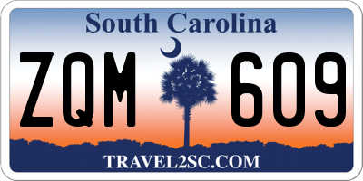SC license plate ZQM609