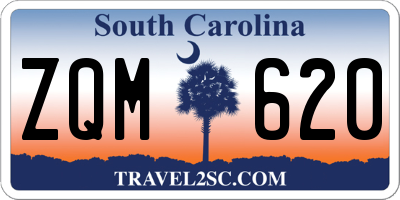 SC license plate ZQM620