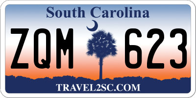 SC license plate ZQM623