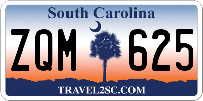 SC license plate ZQM625