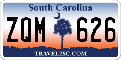 SC license plate ZQM626