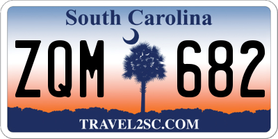 SC license plate ZQM682