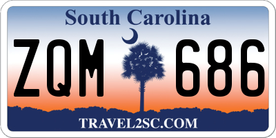 SC license plate ZQM686