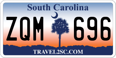SC license plate ZQM696
